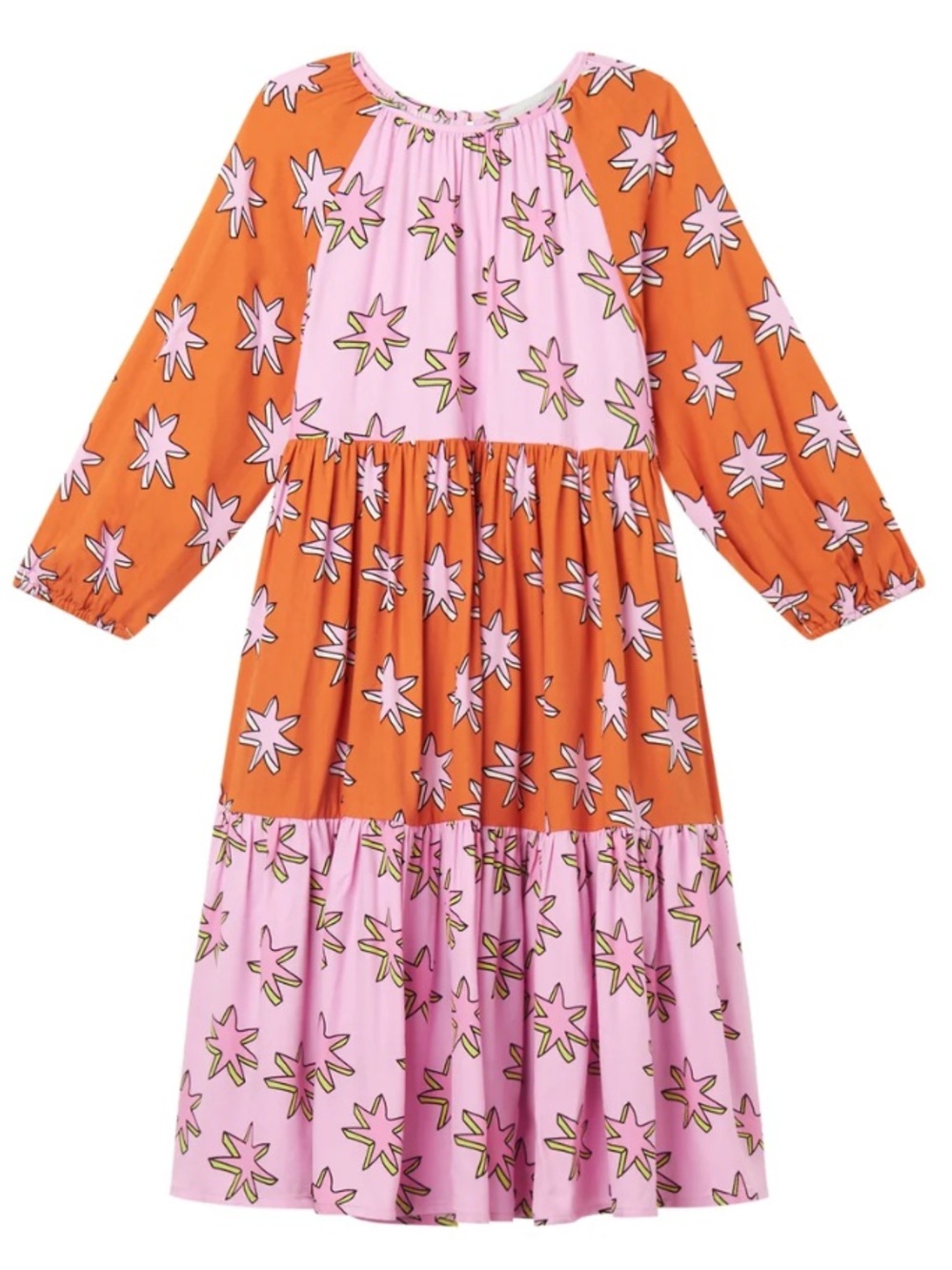 Stella Mccartney Scribble Star Dress with Contrast Print Brand new with tags 12
